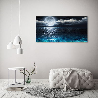 Canvas foto Volle maan