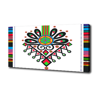 Schilderij op canvas Pools volkspatroon
