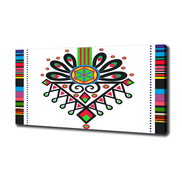 Schilderij op canvas Pools volkspatroon