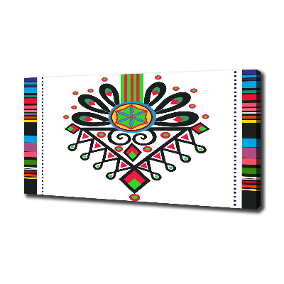 Schilderij op canvas Pools volkspatroon