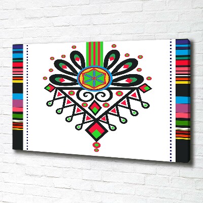 Schilderij op canvas Pools volkspatroon