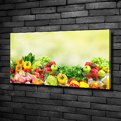 Schilderij op canvas Fruit en groenten