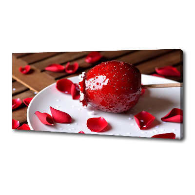 Foto canvas Appel aan een stokje