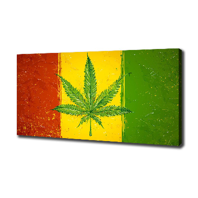 Canvas foto Rasta-vlag