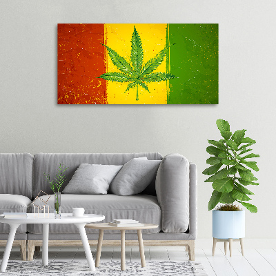Canvas foto Rasta-vlag