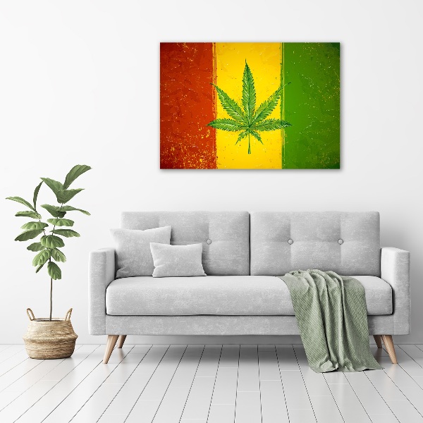 Canvas foto Rasta-vlag