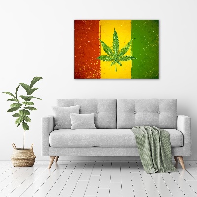 Canvas foto Rasta-vlag