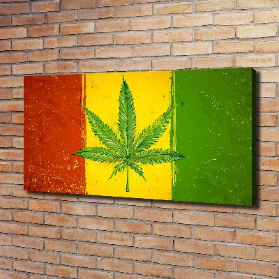 Canvas foto Rasta-vlag