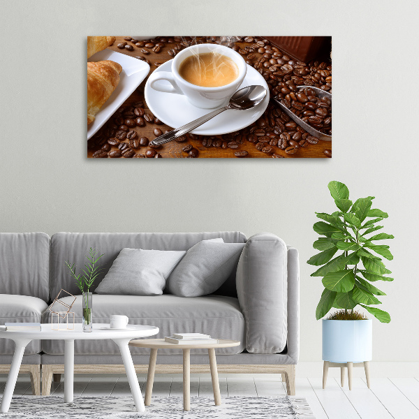 Foto op canvas Aromatische koffie