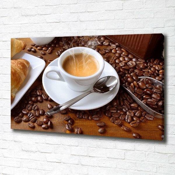 Foto op canvas Aromatische koffie