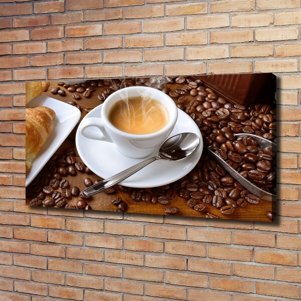 Foto op canvas Aromatische koffie