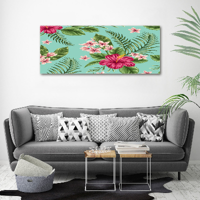 Foto canvas Hawaiiaanse bloemen