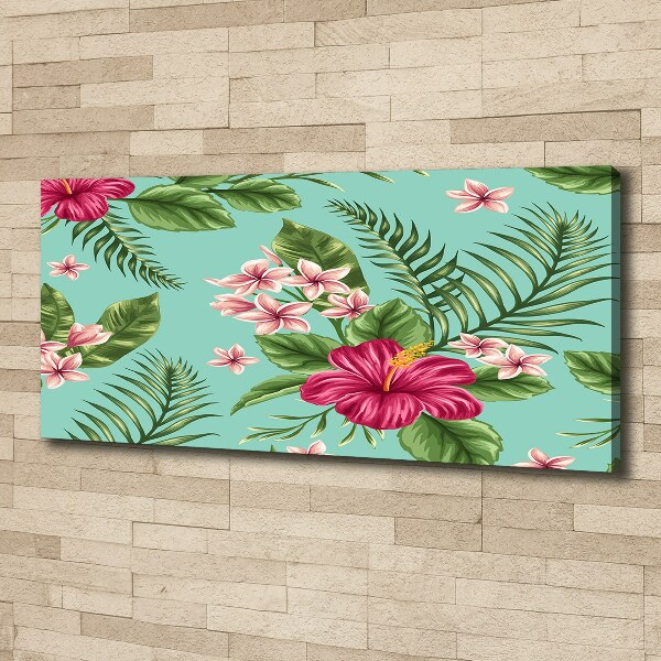 Foto canvas Hawaiiaanse bloemen