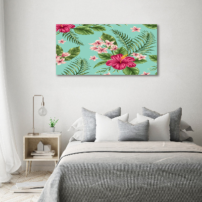 Foto canvas Hawaiiaanse bloemen