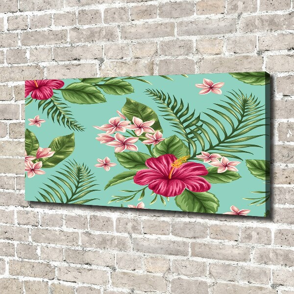Foto canvas Hawaiiaanse bloemen