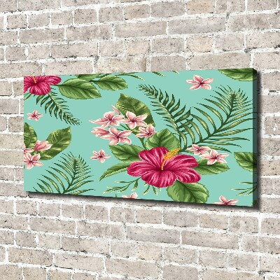 Foto canvas Hawaiiaanse bloemen