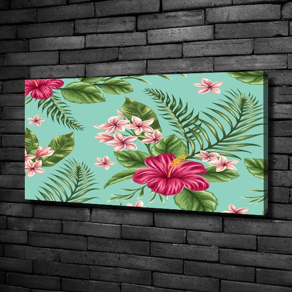 Foto canvas Hawaiiaanse bloemen