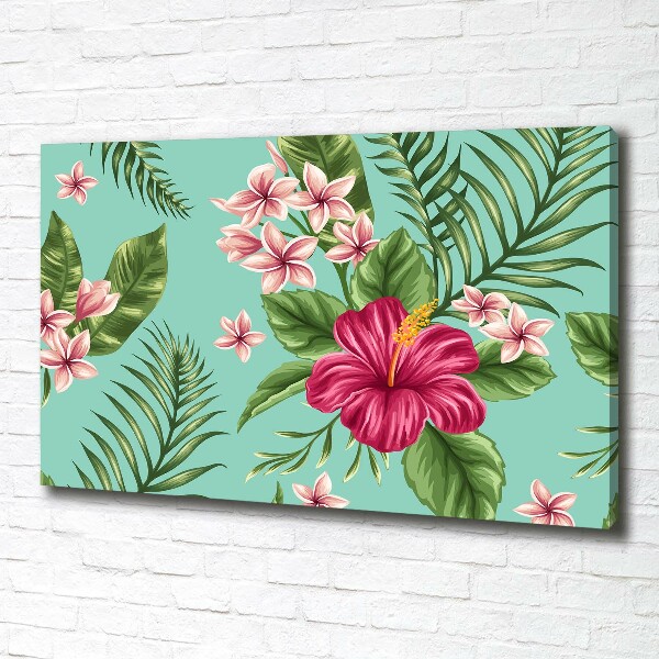 Foto canvas Hawaiiaanse bloemen