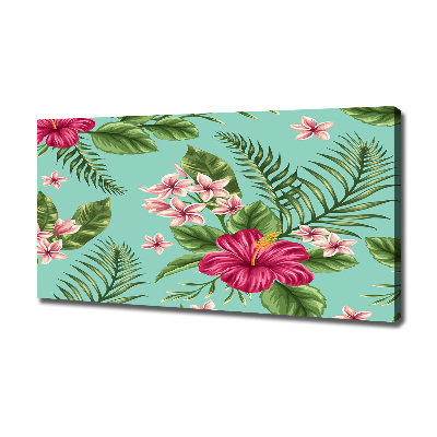 Foto canvas Hawaiiaanse bloemen