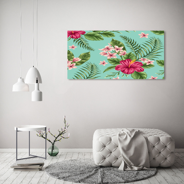 Foto canvas Hawaiiaanse bloemen