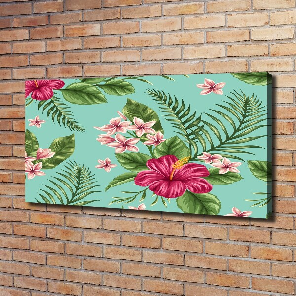 Foto canvas Hawaiiaanse bloemen