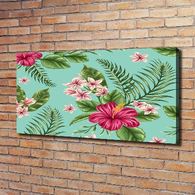 Foto canvas Hawaiiaanse bloemen