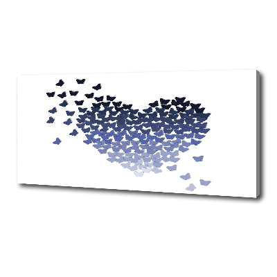 Schilderij op canvas Hart van vlinders