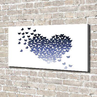 Schilderij op canvas Hart van vlinders