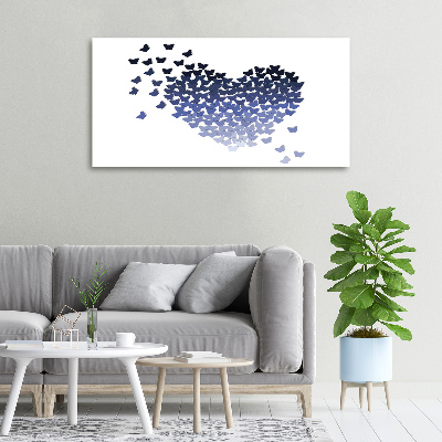 Schilderij op canvas Hart van vlinders