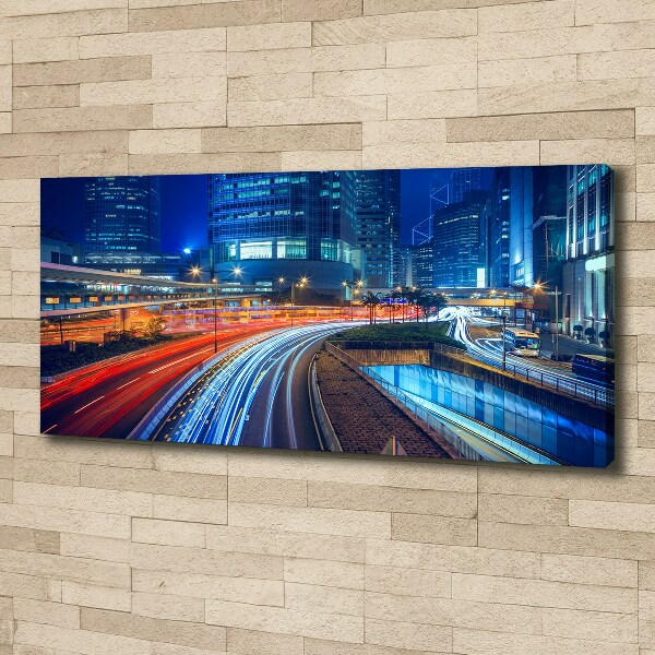 Foto op canvas Hong Kong 's nachts