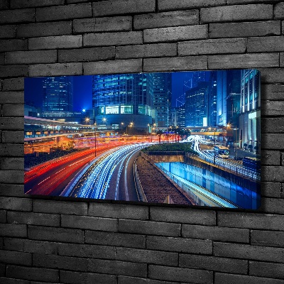 Foto op canvas Hong Kong 's nachts