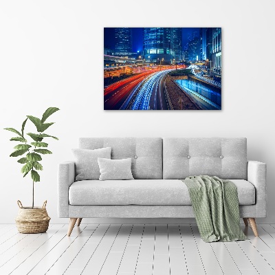 Foto op canvas Hong Kong 's nachts