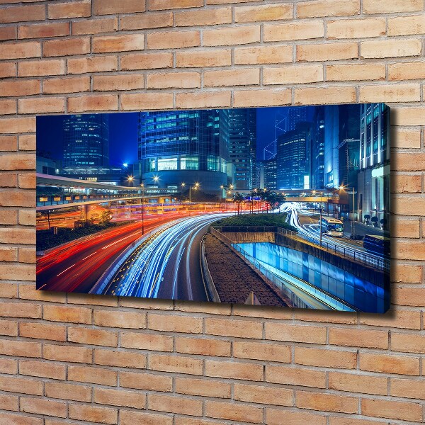 Foto op canvas Hong Kong 's nachts