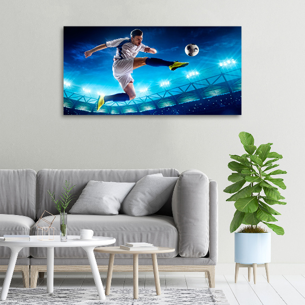Foto canvas Voetballer