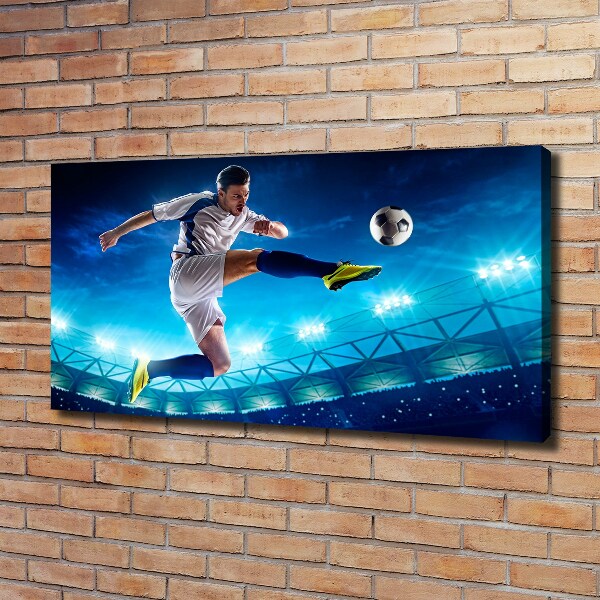 Foto canvas Voetballer