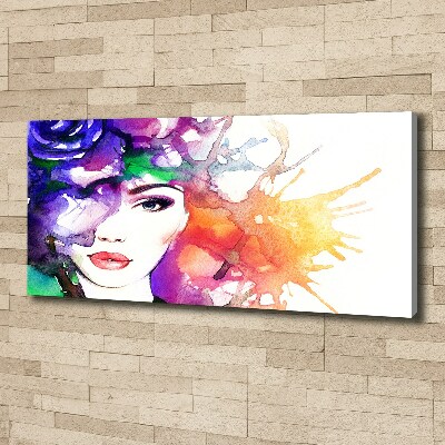 Foto canvas Portret van een vrouw