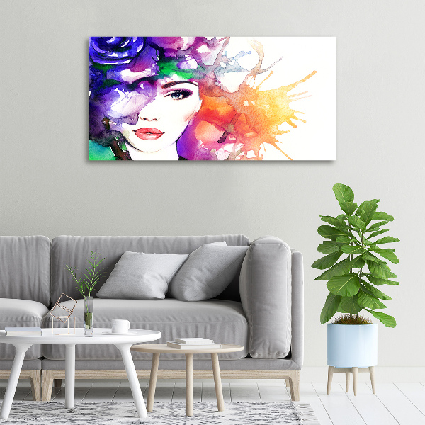 Foto canvas Portret van een vrouw