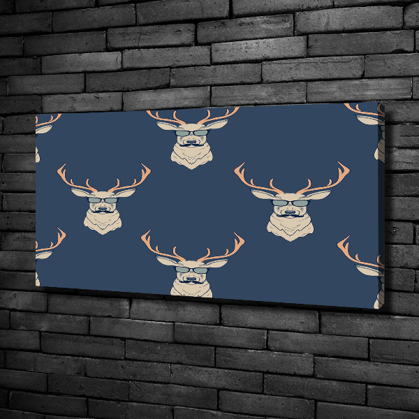 Foto canvas Hipster hert