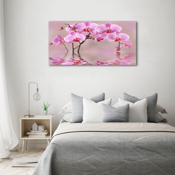 Canvas foto Roze orchidee