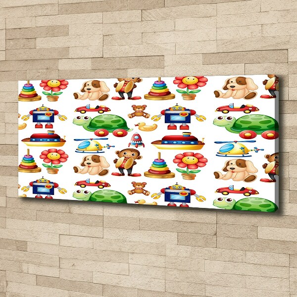 Foto canvas Speelgoed