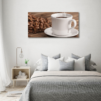 Foto op canvas Een kopje koffie