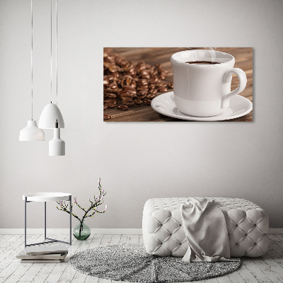 Foto op canvas Een kopje koffie