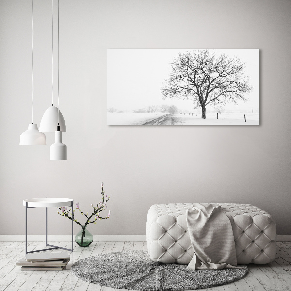Schilderij op canvas Boom in de winter