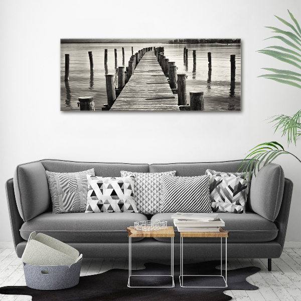 Foto canvas Houten steiger