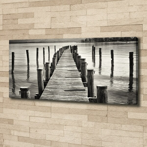 Foto canvas Houten steiger