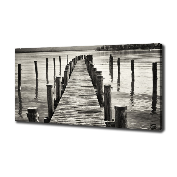 Foto canvas Houten steiger