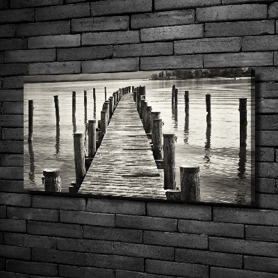 Foto canvas Houten steiger