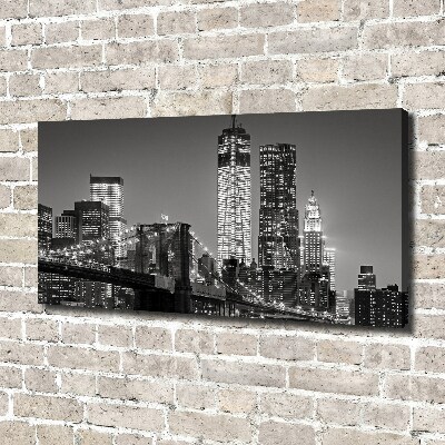 Foto canvas Manhattan 's nachts
