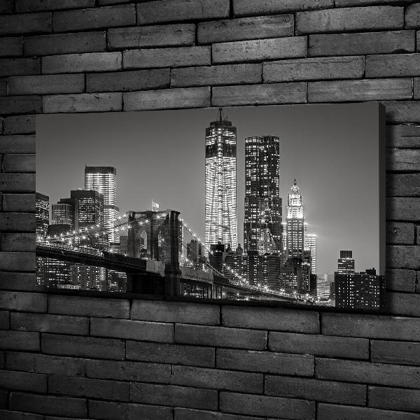 Foto canvas Manhattan 's nachts