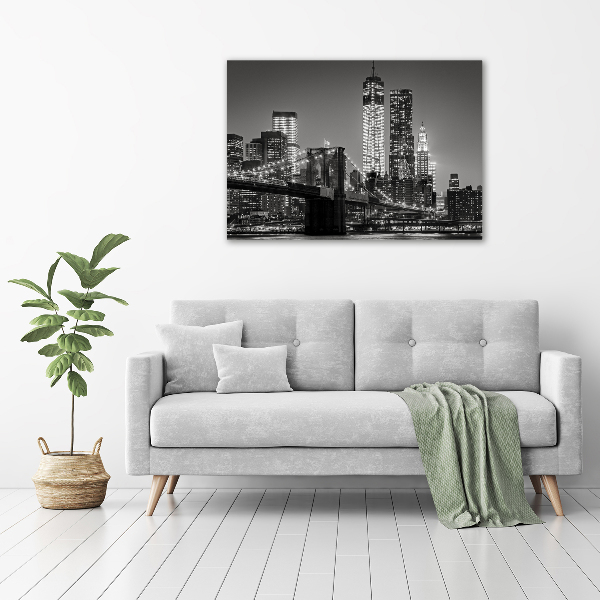 Foto canvas Manhattan 's nachts